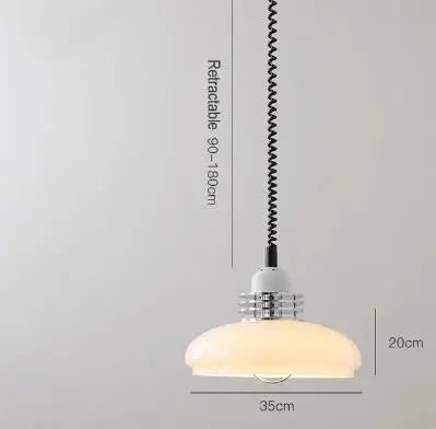 Nordische Bauhaus-Pendelleuchte aus Glas, höhenverstellbar, für Bar und Restaurant