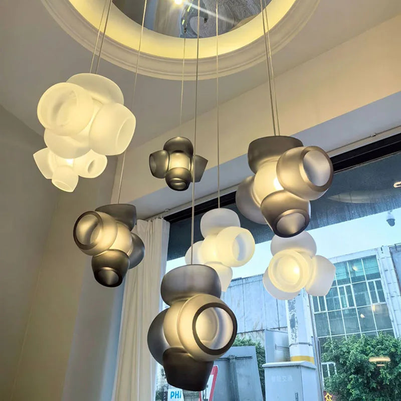 suspension créative en verre pour décoration moderne et élégante - vue 5 sur 8