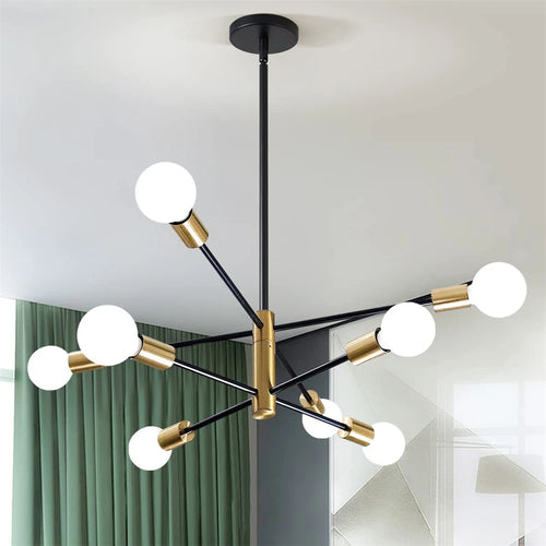 Moderner Luxus-Kronleuchter LED-Pendelleuchte nordisches Design - vue 7 sur 11