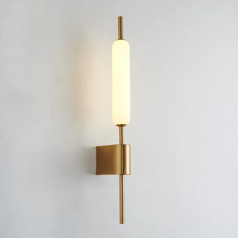 applique murale led dorée design moderne décoration - vue 2 sur 8