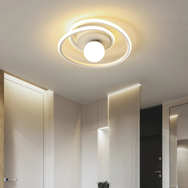 lustre moderne minimaliste pour entrée de restaurant - vue 2 sur 9