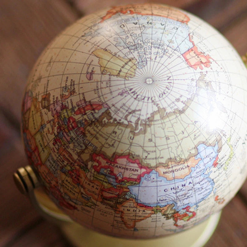globe terrestre rétro créatif pour apprendre la géographie - vue 4 sur 6