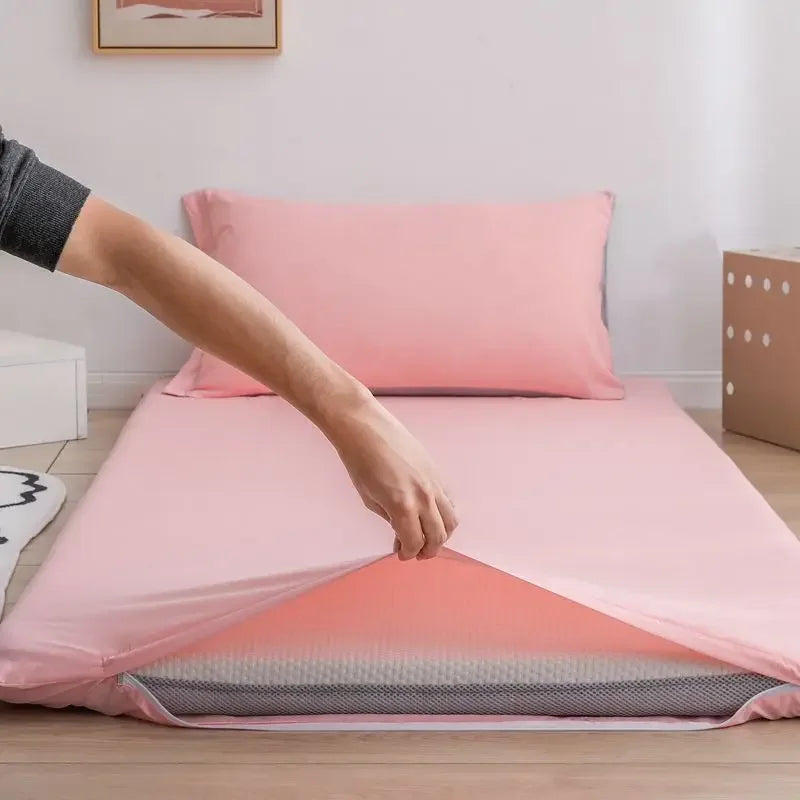 protège-matelas 360° fermé avec fermeture éclair pour lit étudiant