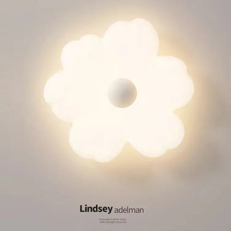 plafonnier moderne led forme de fleur pour décoration intérieure intelligente - vue 4 sur 8