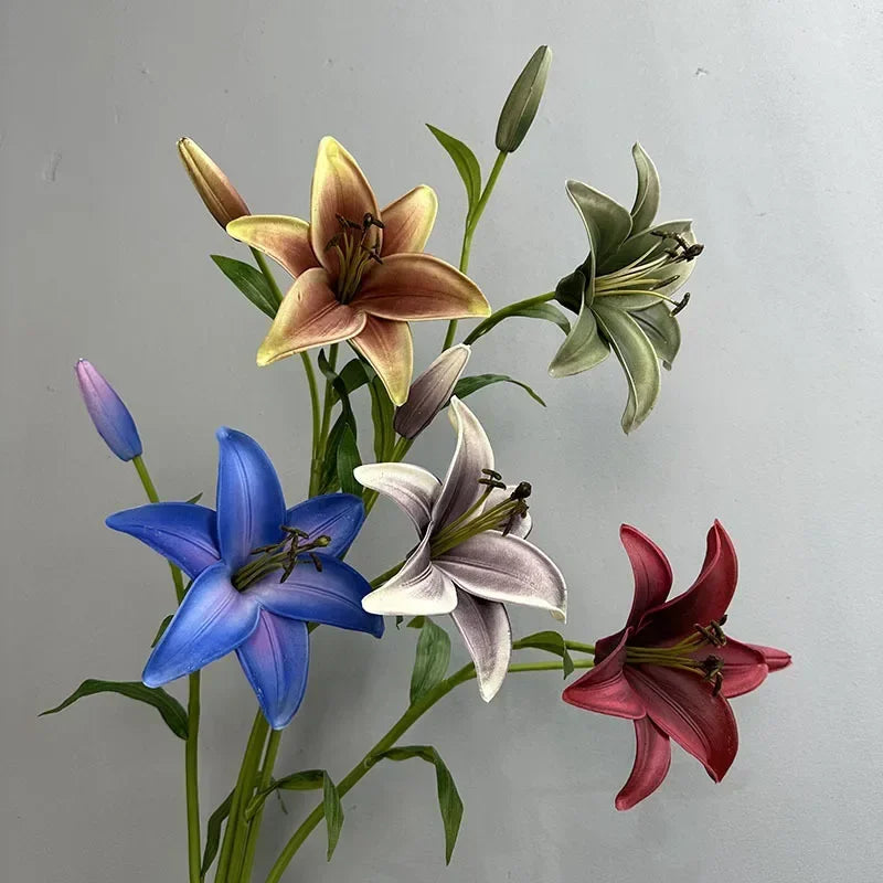 branche de lys artificielle décoration florale pour intérieur - vue 3 sur 11