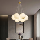 suspension LED en forme de lune pour décoration luxueuse