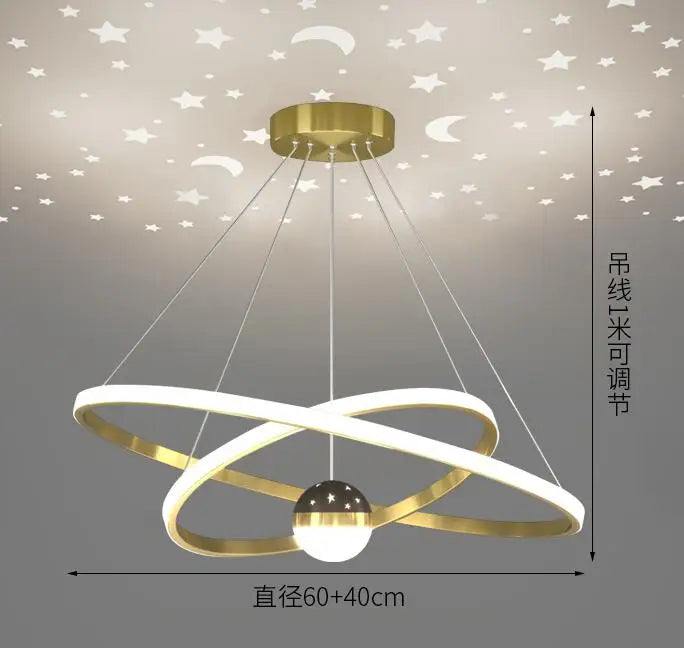suspension design ronde en led pour décoration moderne - vue 8 sur 12
