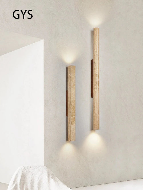 Applique murale longue Led en pierre - vue 3 sur 21