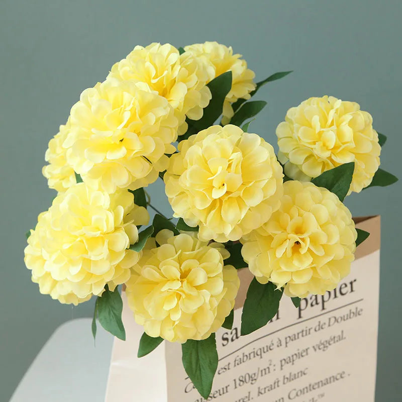 lot de 10 bouquets de pissenlit artificiels pour décoration intérieure et événements