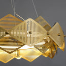 lustre post-moderne acier inoxydable lampe led minimaliste italienne