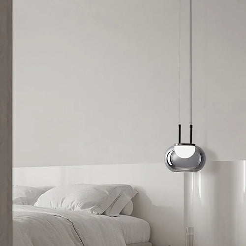 LED-Pendelleuchte aus Glas im nordischen minimalistischen Design - vue 3 sur 23