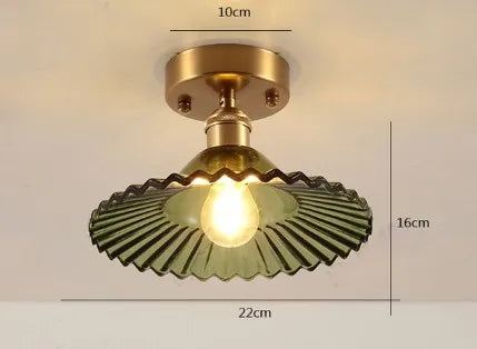 Moderner Glas-Deckenleuchte für innen und außen, lichtstark - vue 20 sur 30