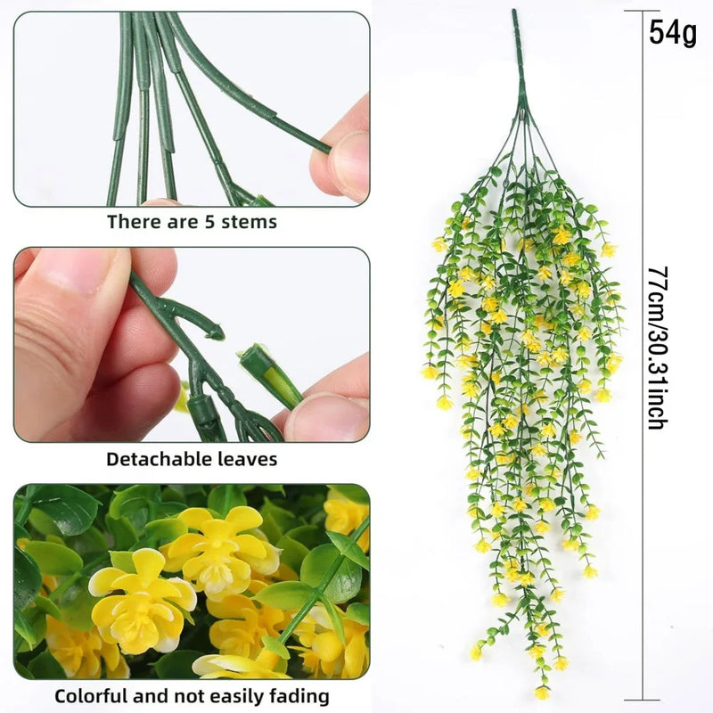 plante artificielle suspendue décoration florale pour intérieur et fêtes
