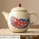 Théière chinoise céramique arowana style kung fu rétro