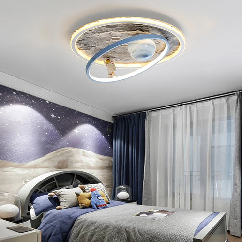 Runde LED-Deckenleuchte für moderne Innenbeleuchtung - vue 6 sur 12