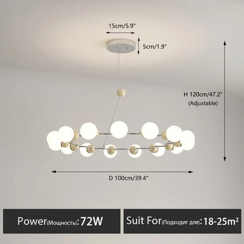 Moderne LED-Pendelleuchte für elegante Innendekoration - vue 17 sur 22