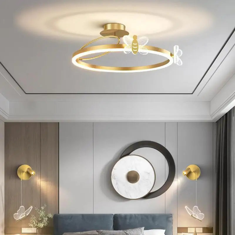 plafonnier led rond design pour éclairage intérieur moderne - vue 4 sur 14