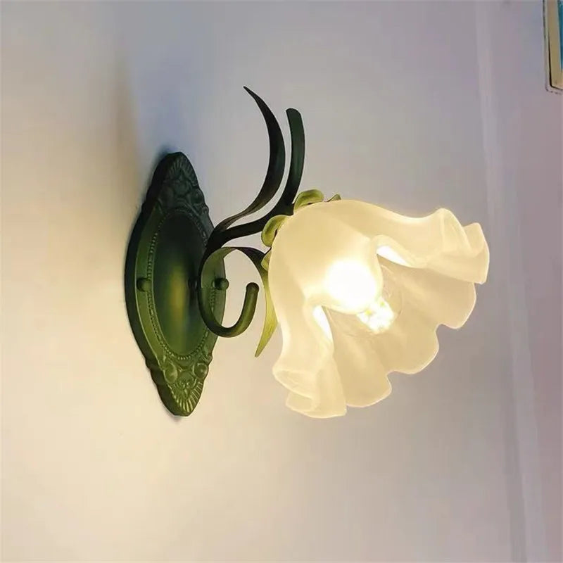 Applique murale Vintage à fleurs rurales françaises - vue 2 sur 7