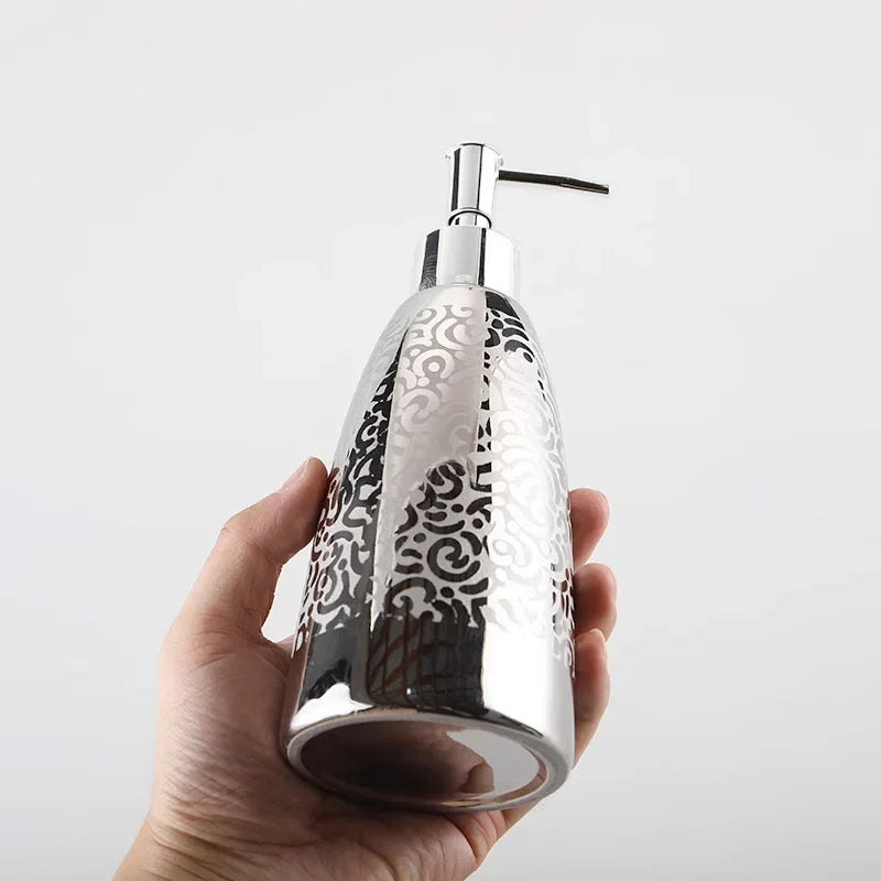 bouteille en céramique pour lotion et gel douche - vue 5 sur 12