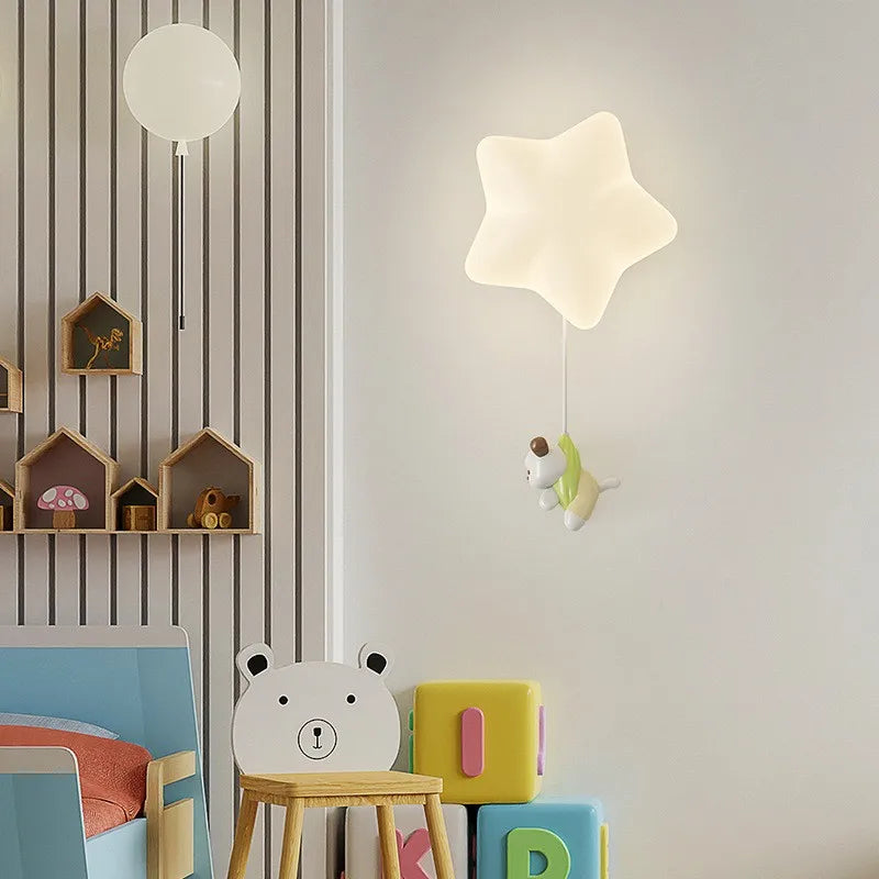 plafonnier nordique personnalisé pour chambre enfant lumineuse et colorée - vue 5 sur 12