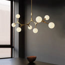 Minimalistischer Glas-Kronleuchter für elegante Beleuchtung