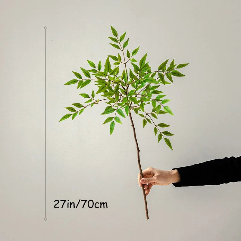 ficus artificiel grande branche pour décoration intérieure et extérieure - vue 6 sur 8