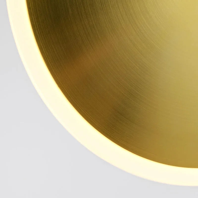 lampe led ronde art déco en métal avec fil réglable - vue 6 sur 12