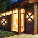 Moderne LED-Wandleuchte für Innen und Außen