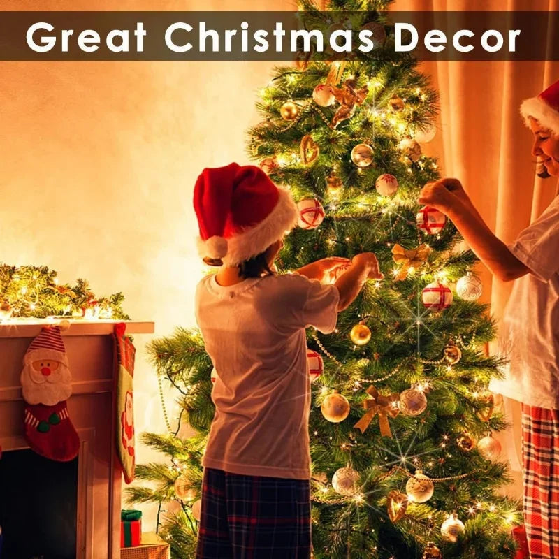 guirlande lumineuse led en fil de cuivre pour décorations festives - vue 10 sur 14
