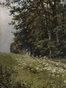 peinture vintage de campagne avec fleurs sauvages en art mural