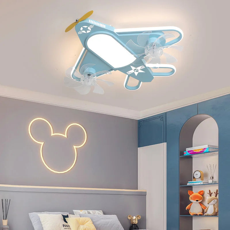 plafonnier nordique led avion pour chambre d'enfant moderne - vue 4 sur 10