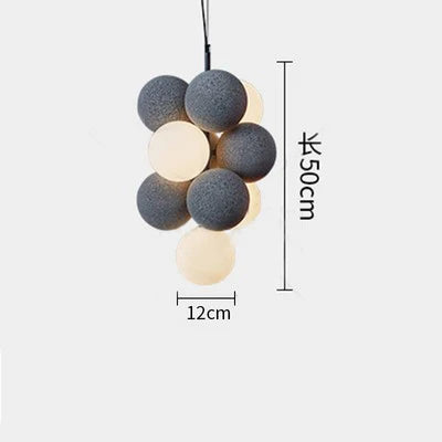 lustre créatif en velours pour un éclairage haut de gamme - vue 9 sur 12