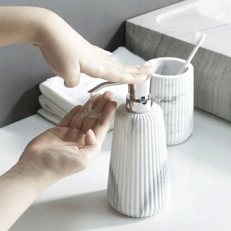 accessoires de salle de bain en grès pour rangement et décoration - vue 3 sur 24