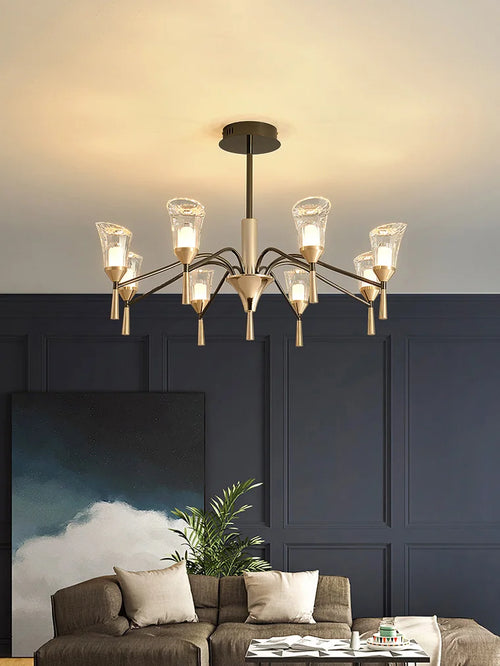 lustre moderne suspendu pour un éclairage élégant intérieur - vue 7 sur 9