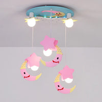 Deckenleuchte Mond Kawaii für Mädchenzimmer skandinavisches Design modern