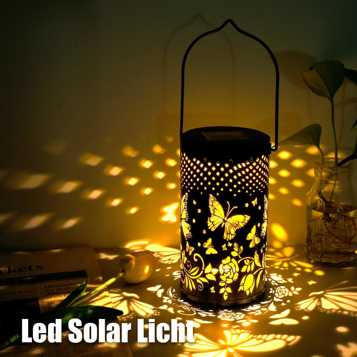 Reto-Solarleuchte für Garten und Außenbereich - vue 6 sur 6