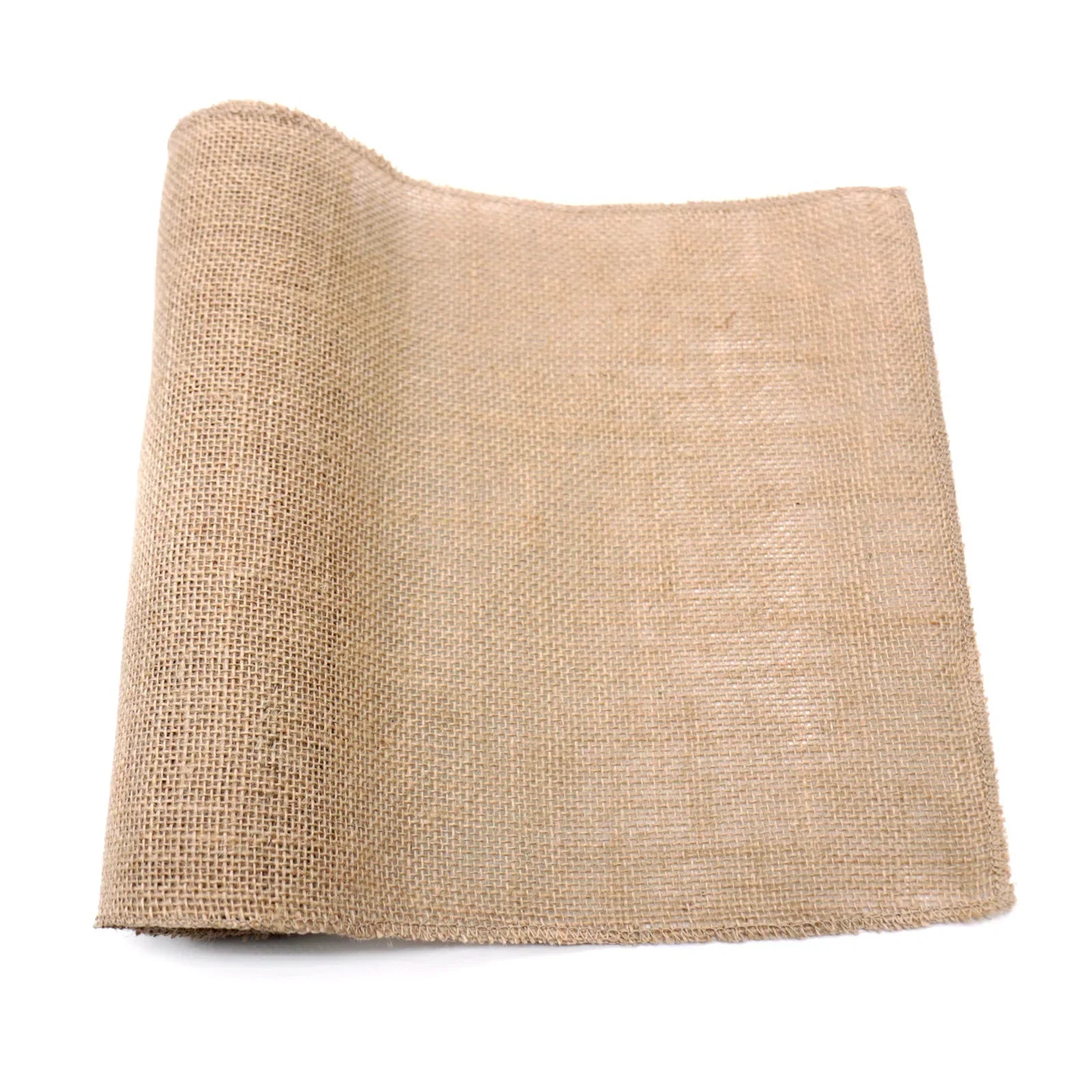 Chemin de table toile de jute style champetre - vue 5 sur 7