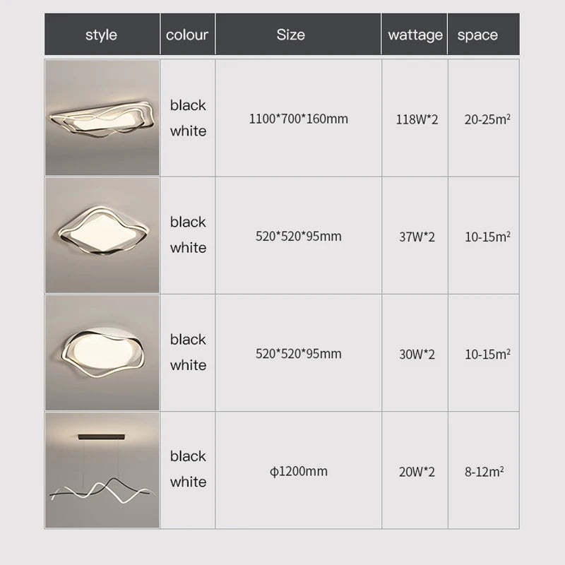 plafonnier led moderne design simple avec télécommande - vue 7 sur 14