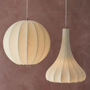 suspension en soie à led style nordique pour intérieur élégant