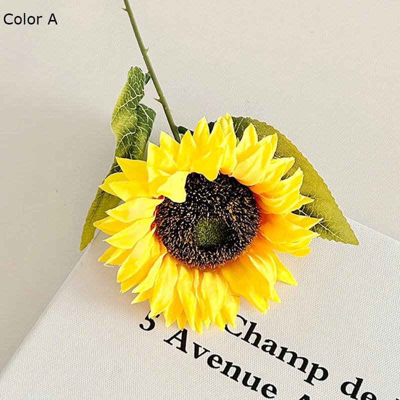 tournesol artificiel décoratif pour arrangements floraux et photographie - vue 11 sur 11