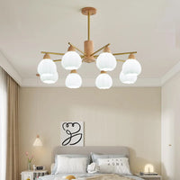 lustre en bois pour décoration moderne et style