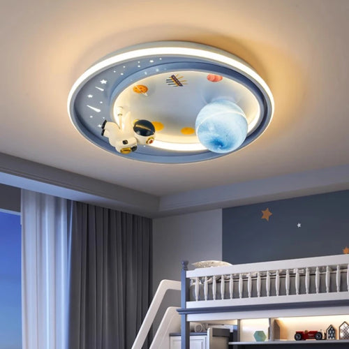Deckenleuchte Kinderzimmer Astronaut und Einhorn Design Niedlich - vue 5 sur 8