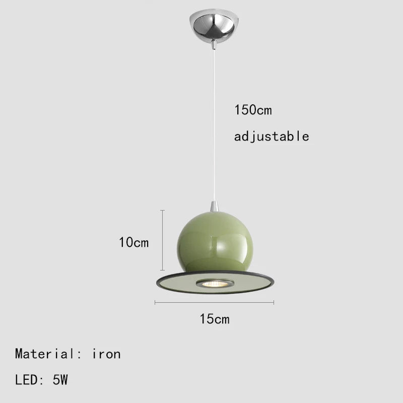 suspension métal style moderne cordon réglable