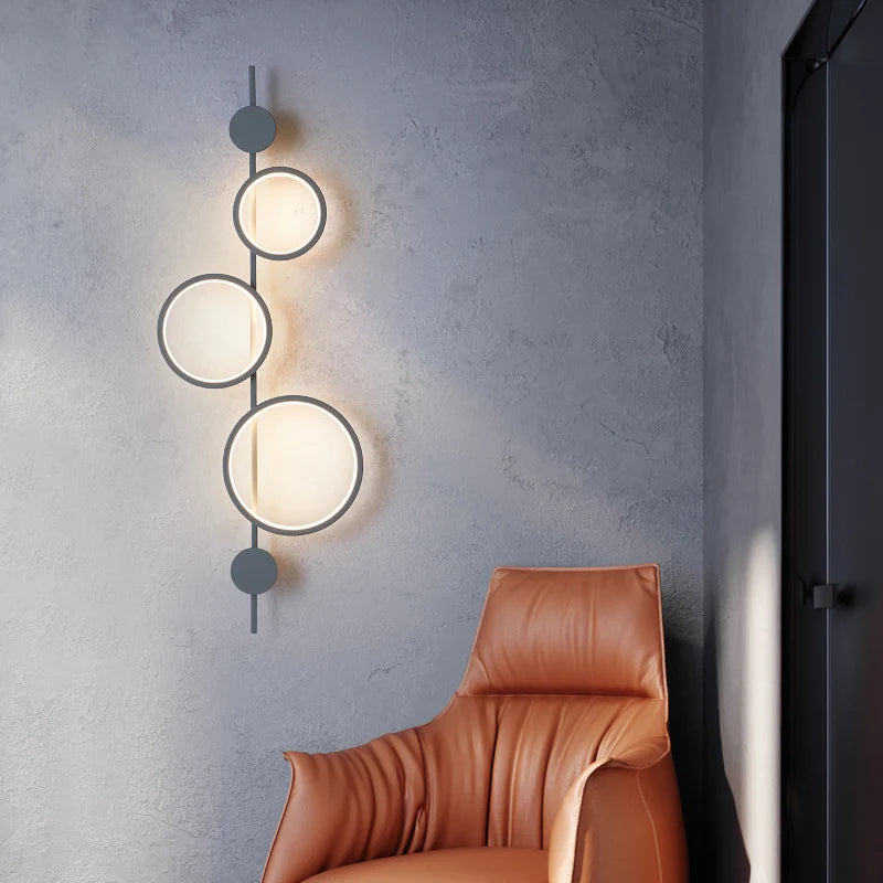 Moderne LED-Wandleuchte im nordischen Design für stilvolle Innendekoration - vue 5 sur 8