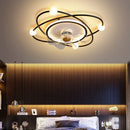 lustre led moderne avec ventilateur pour décoration intérieure