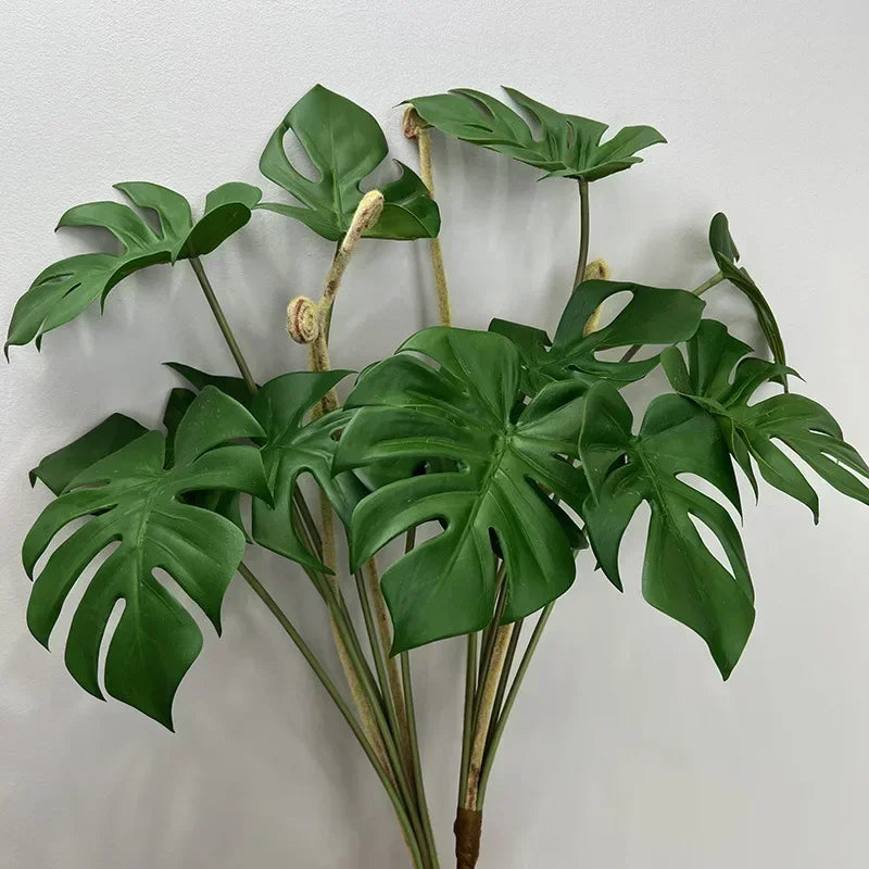 feuilles de tortue artificielles pour décoration intérieure plantes vertes