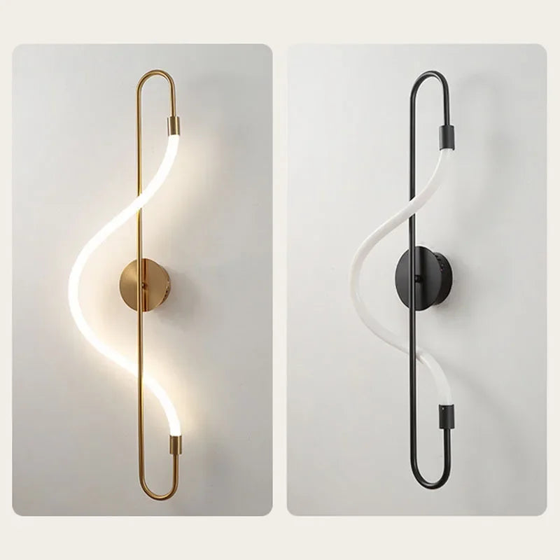 applique murale led en forme de note de musique décorative - vue 5 sur 8