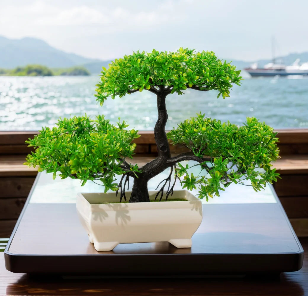 plantes artificielles bonsaï petit arbre décoration intérieure et extérieure - vue 2 sur 32