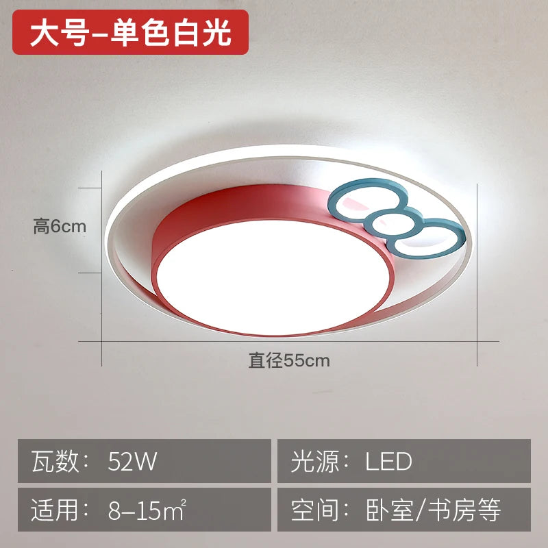 plafonnier led rond pour enfants protection des yeux éclairage doux - vue 12 sur 15