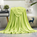 Plaid flanelle polaire corail doux chaud canapé lit